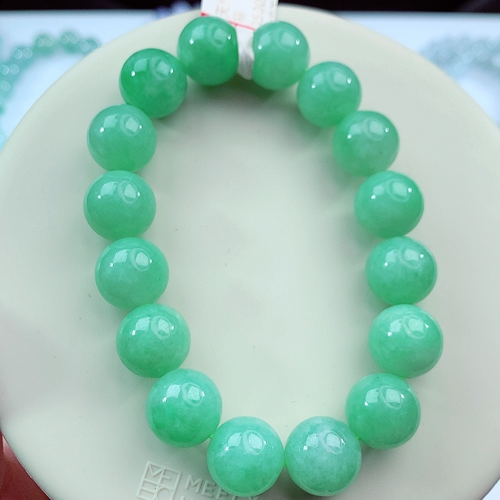 翡翠未镶嵌手链卡12.5