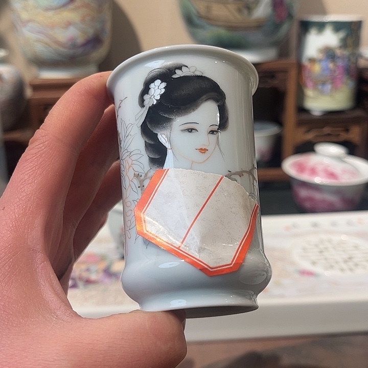 庞*傅手工手绘的作品美女