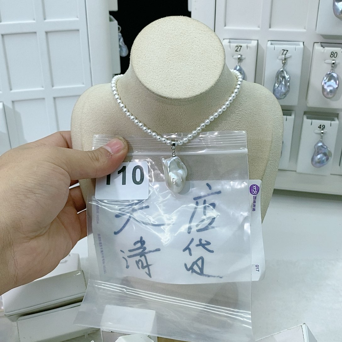 淡水珍珠颈饰合金