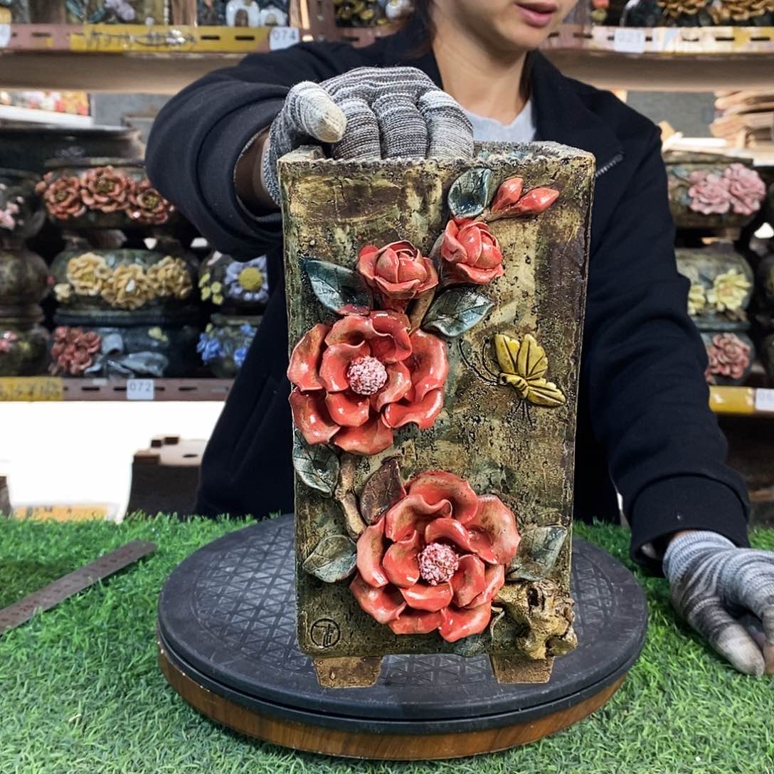 红陶青藤花器多肉花盆