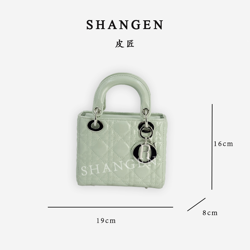 【尚恩CC】SK-82832-豚草绿-轻奢时尚女士新款手提斜挎戴妃包