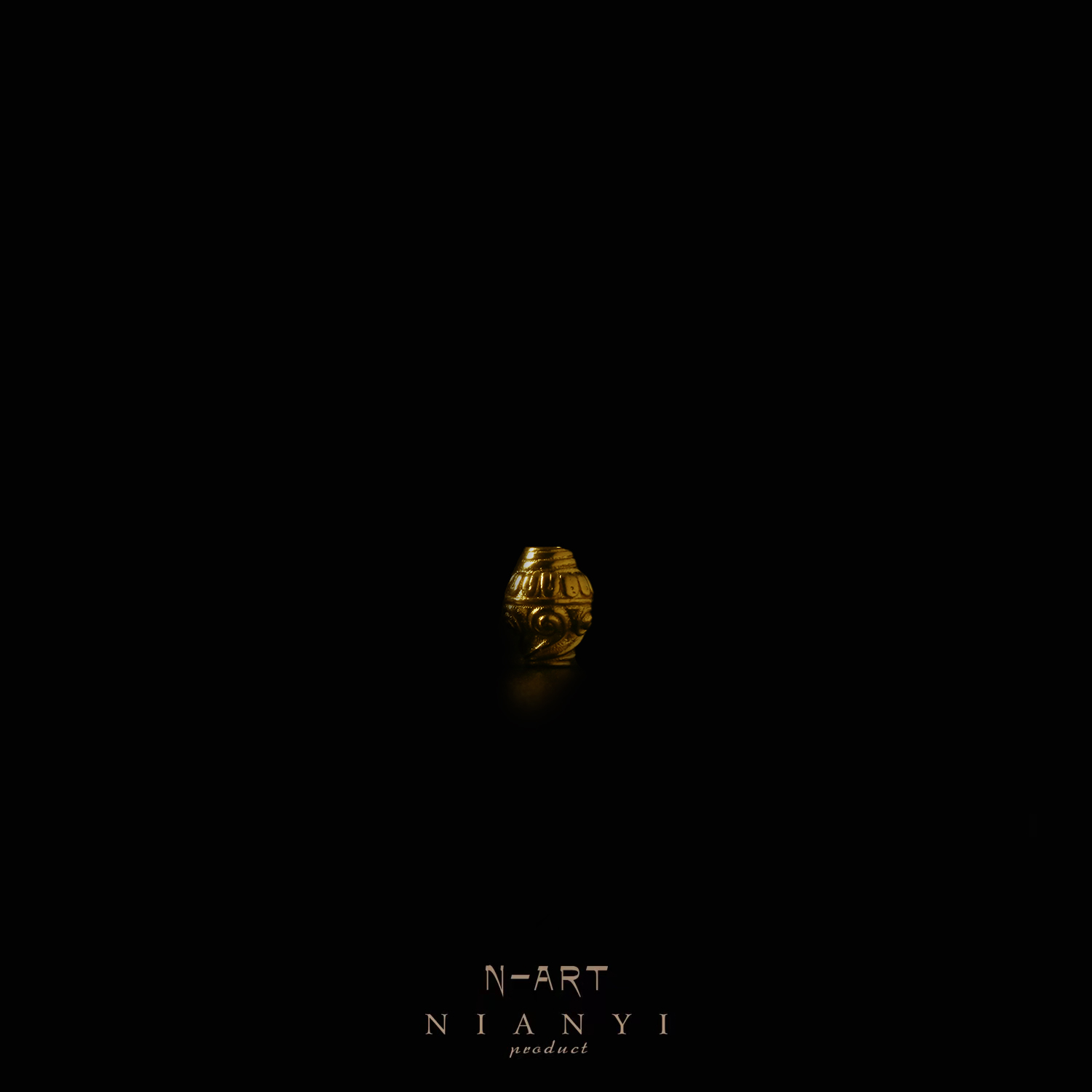【N-ART】莲心旋珠 弟子珠 捻憶原创配饰 24K金 文玩隔珠隔片柏香籽