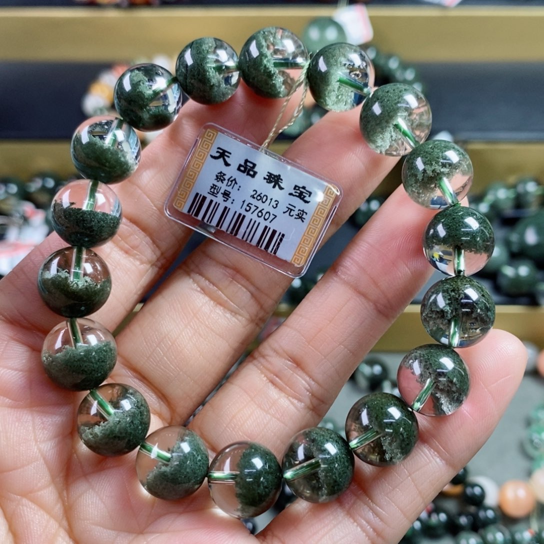 水晶手链未镶嵌绿幽灵手链157607
