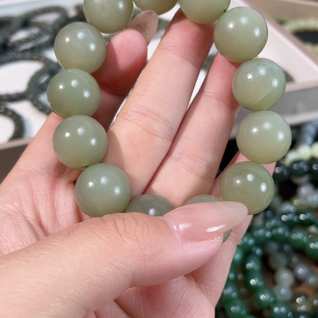 和田玉手链未镶嵌15.5