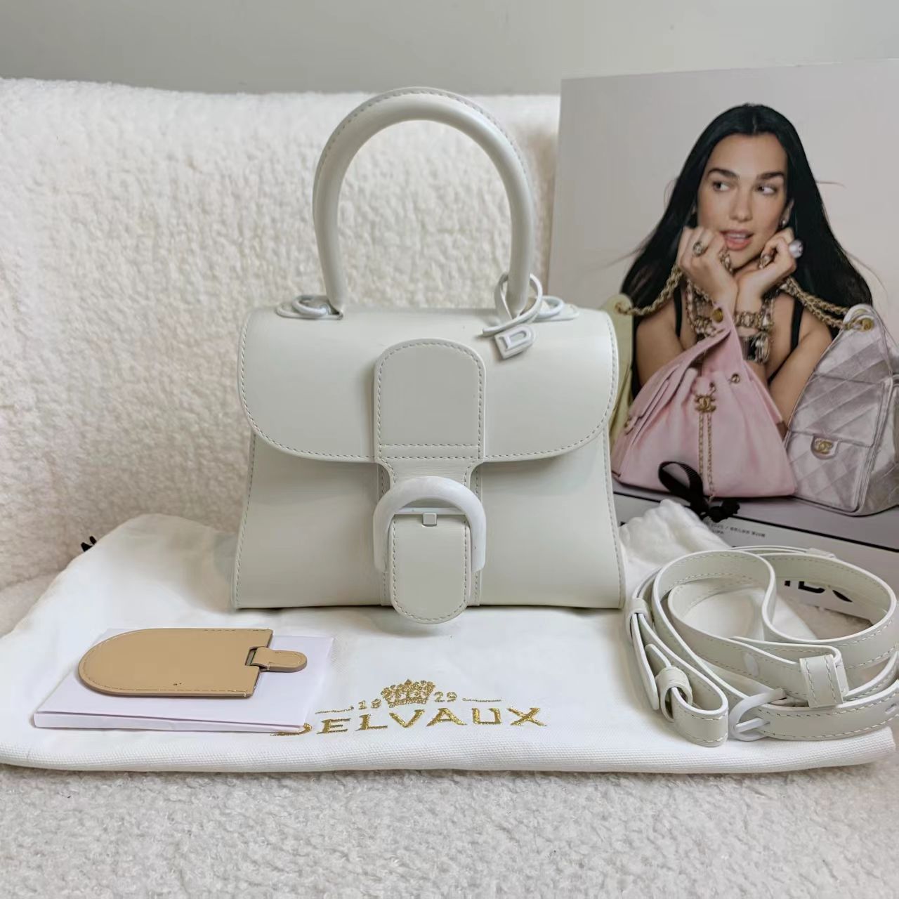 99新 Delvaux/德尔沃 壹臻/白色brilliant mini 49966701