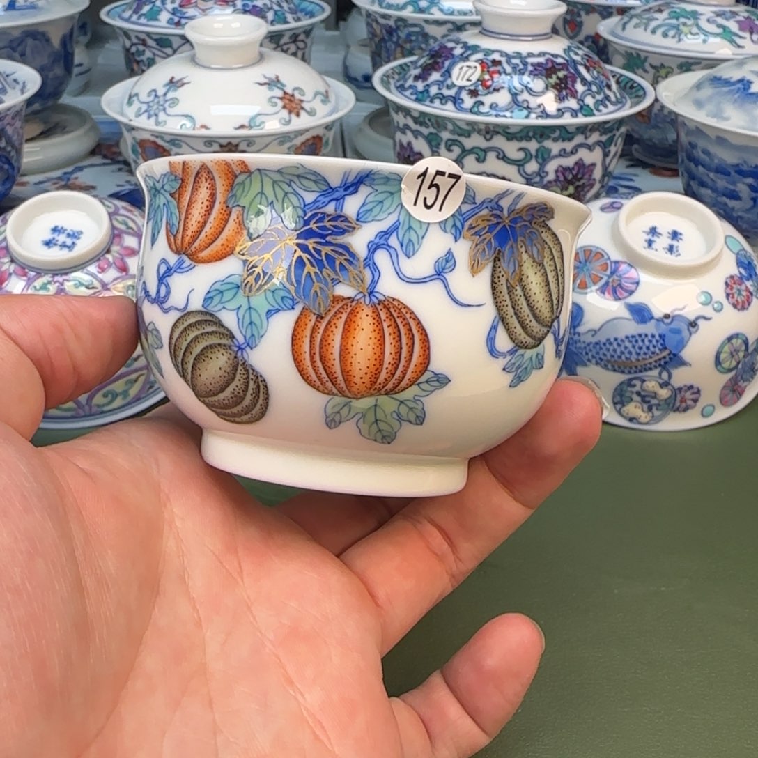 彦祖纯手工手绘茶具157