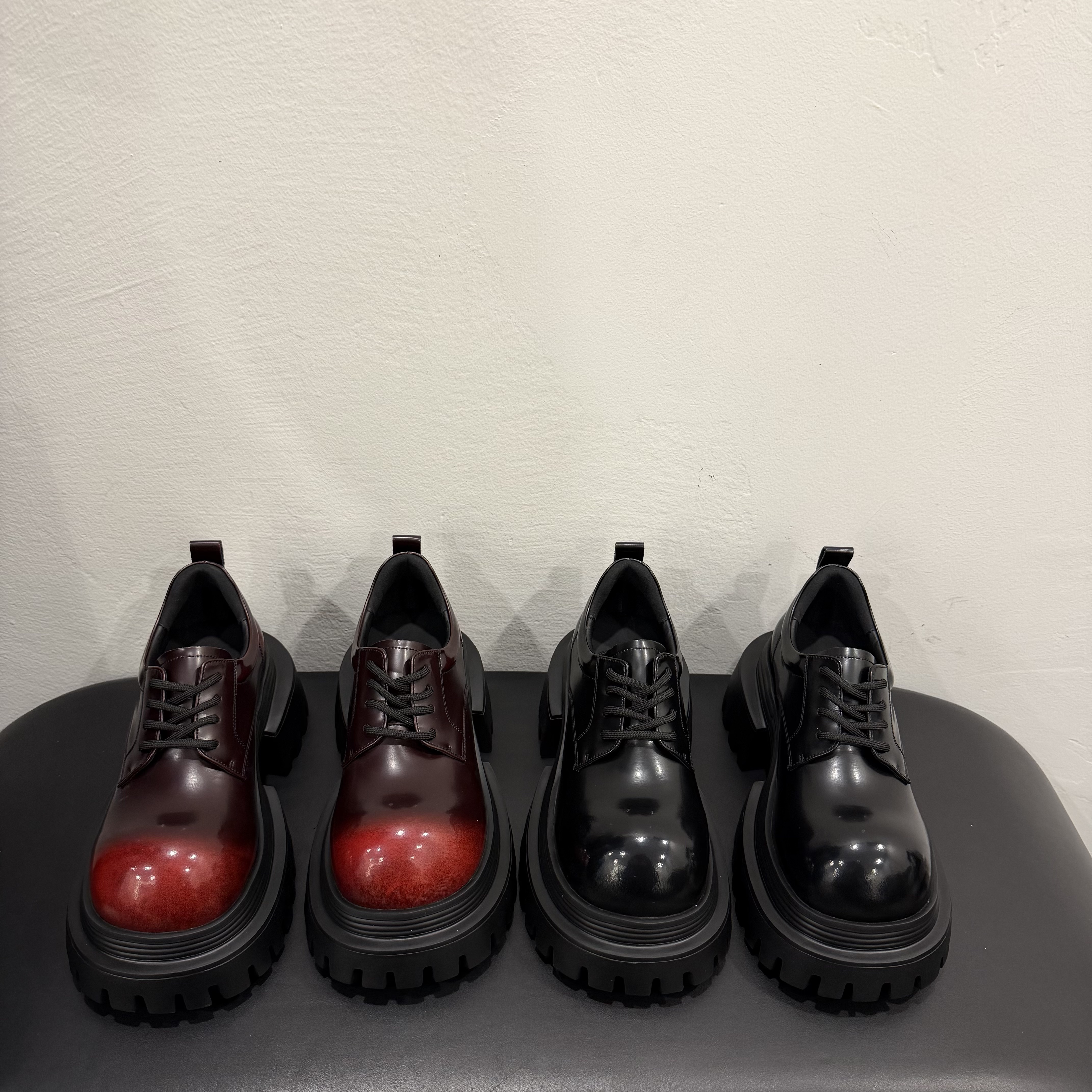 2026春季新款系带英伦风休闲风增高休闲皮鞋鞋子休闲鞋时尚