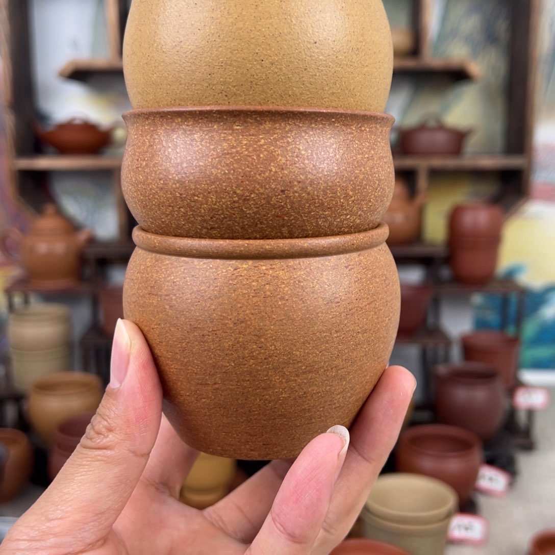 紫砂茶杯W*拙器甄选，纯原本矿。