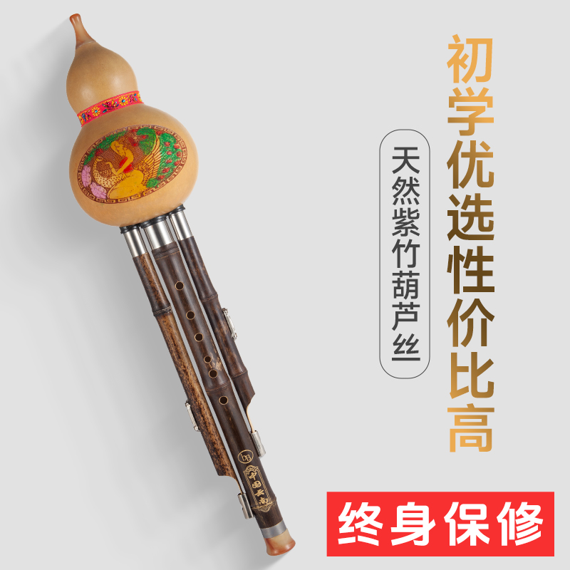 小学生天然紫竹葫芦丝乐器专卖葫芦丝防摔初学成人零基础C调降B调