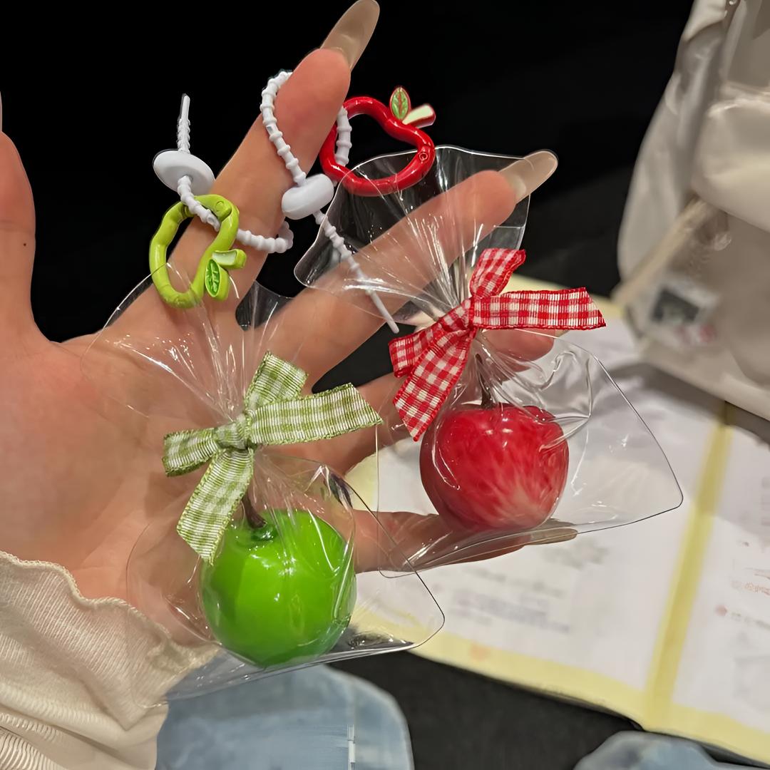 【视频同款】一颗苹果挂件包包挂件钥匙扣平安果情侣礼物挂件装饰品