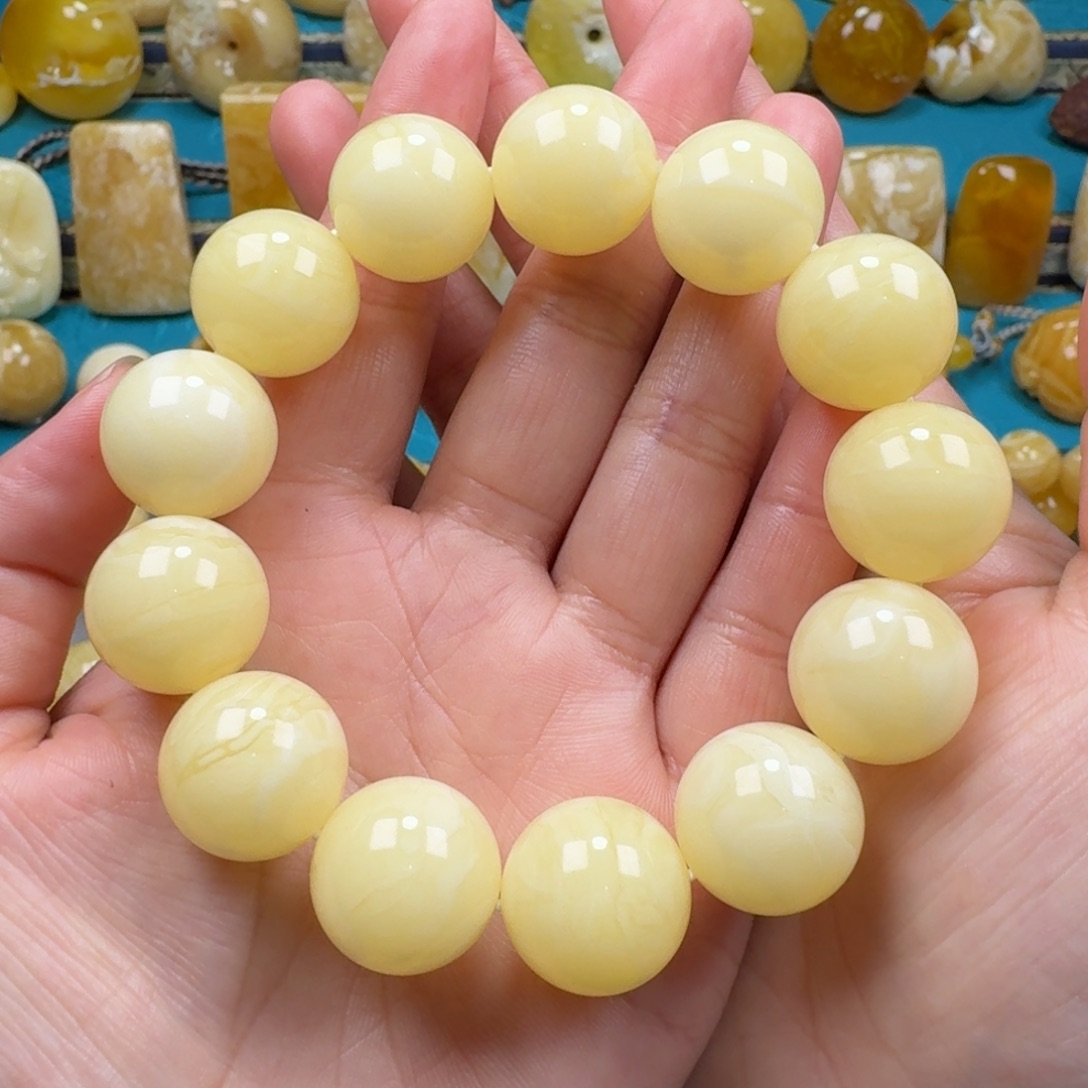 琥珀手链未镶嵌蜜蜡