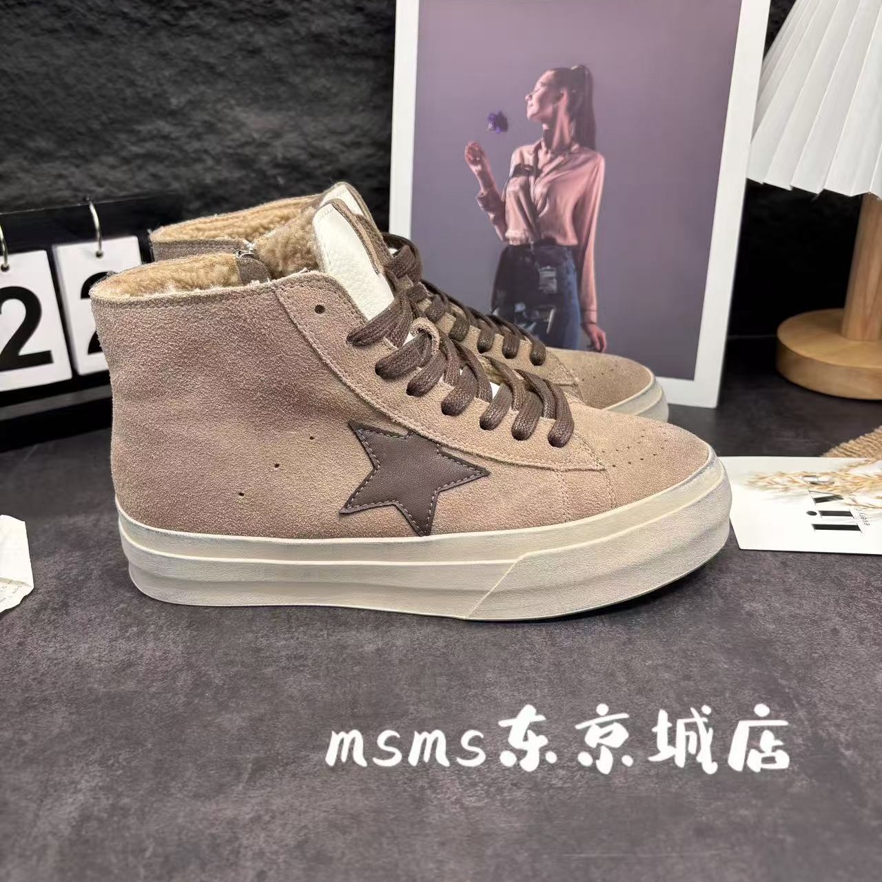 玛莎玛索冬季大棉板鞋女鞋