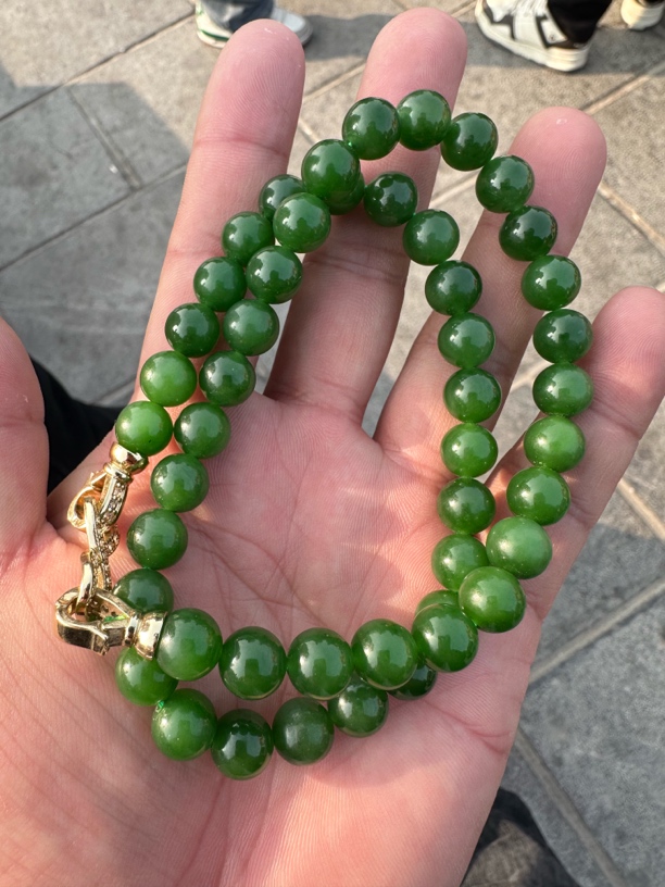 夹层料阳绿偏粉绿纯净版一步到位卡 10 点位妈妈链绝对颜色无敌