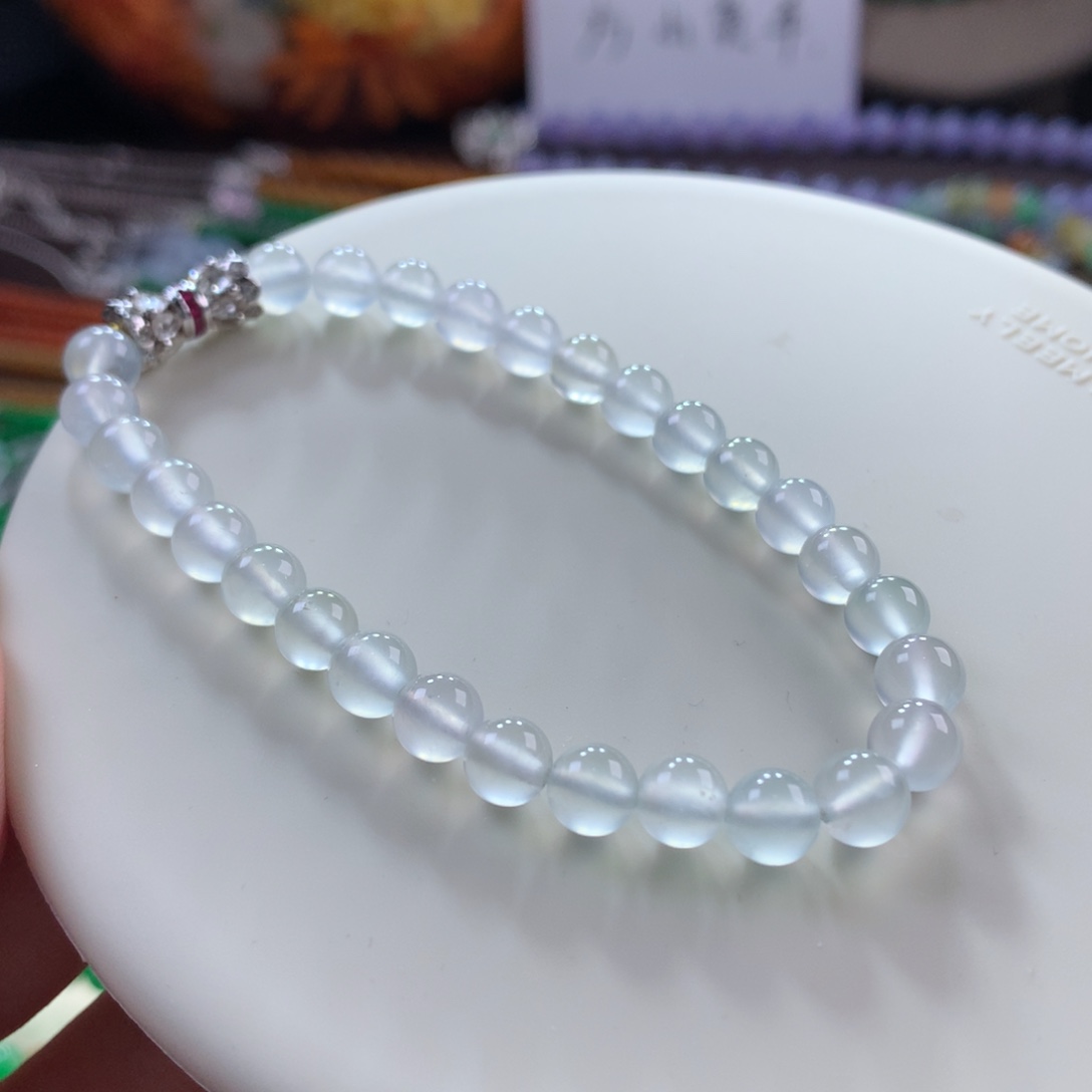 翡翠手链未镶嵌翡翠高冰冰茅台白卡6+