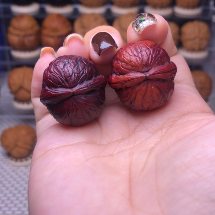 文玩核桃把件11号七彩蛇皮球26➕尺