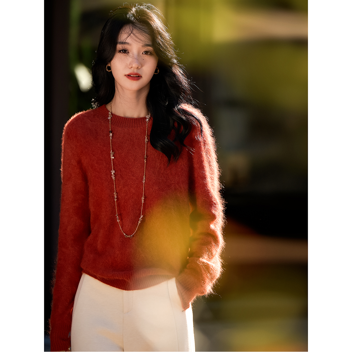 苾入福利款 羊绒皇室拉毛羊绒无缝单面针织毛衣套头衫ZZJ666818VG