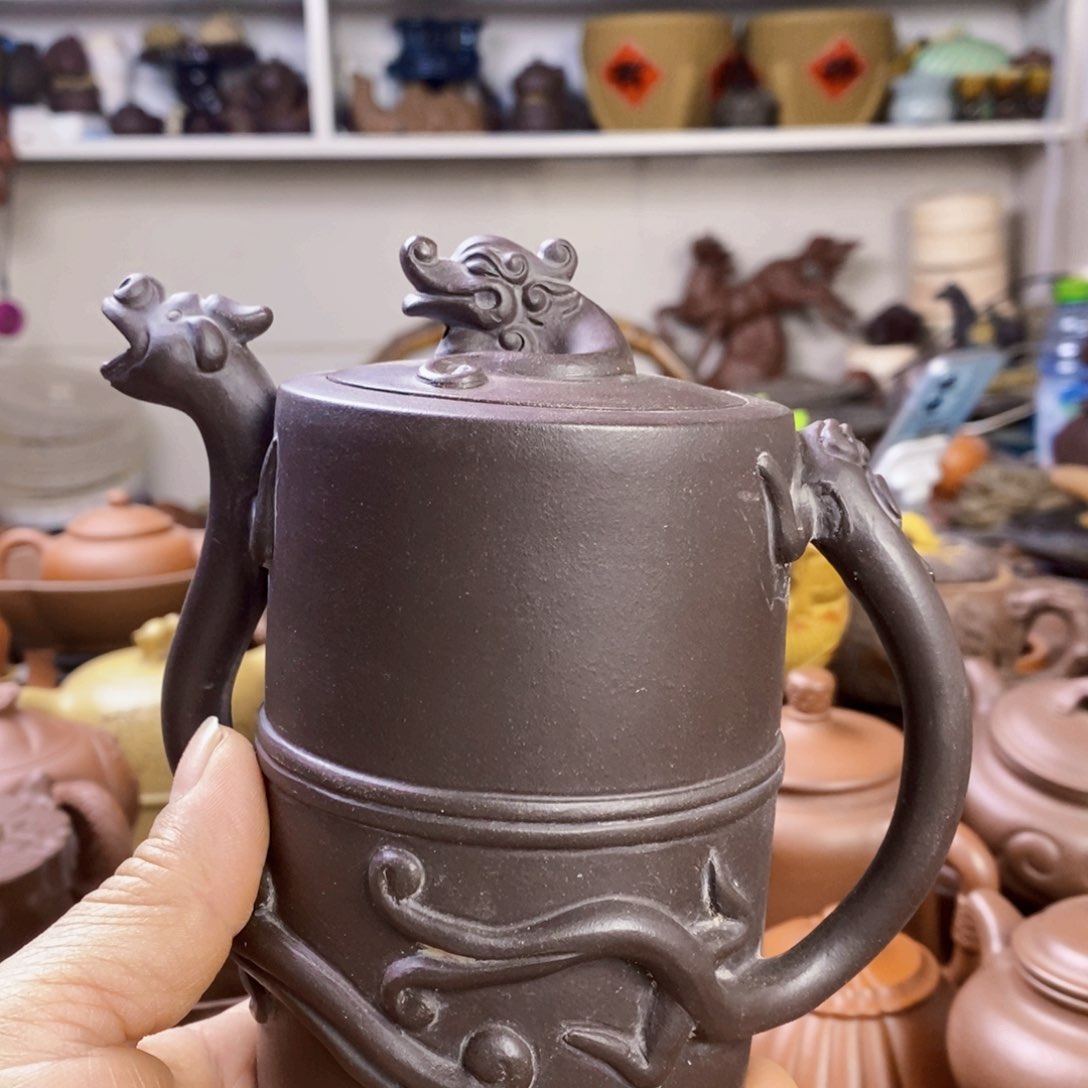 紫泥茶壶?****?原矿紫砂