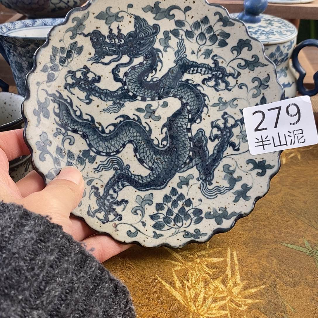 陶手工手绘青花高温陶瓷