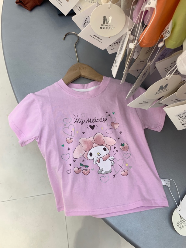 015米多多草莓樱桃圆领短袖