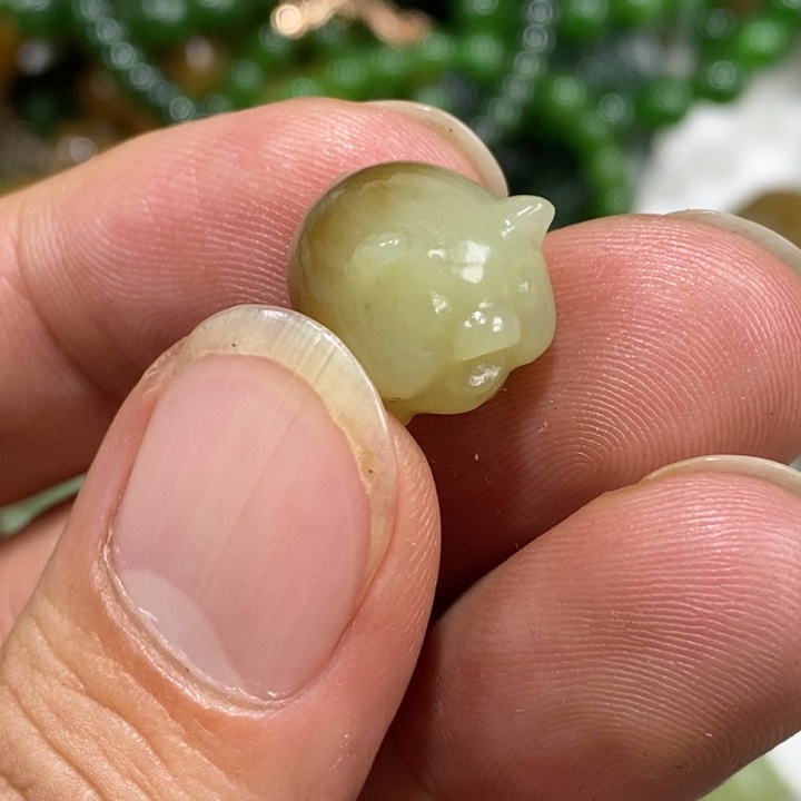 和田玉（糖玉）未镶嵌车挂