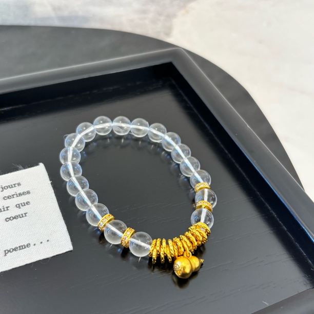 铜合金仿水晶手镯 铜合金仿水晶手链 葫芦透明zz手链SL1899