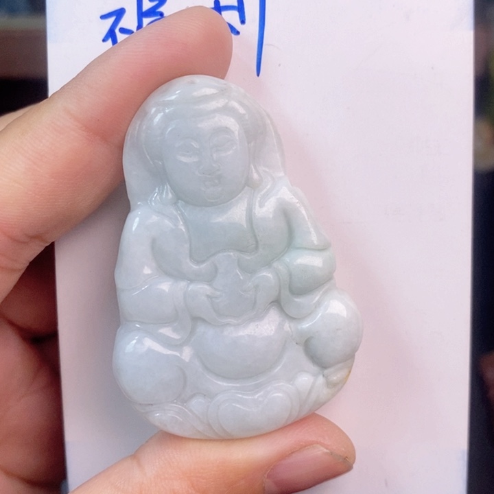 翡翠颈饰未镶嵌观音