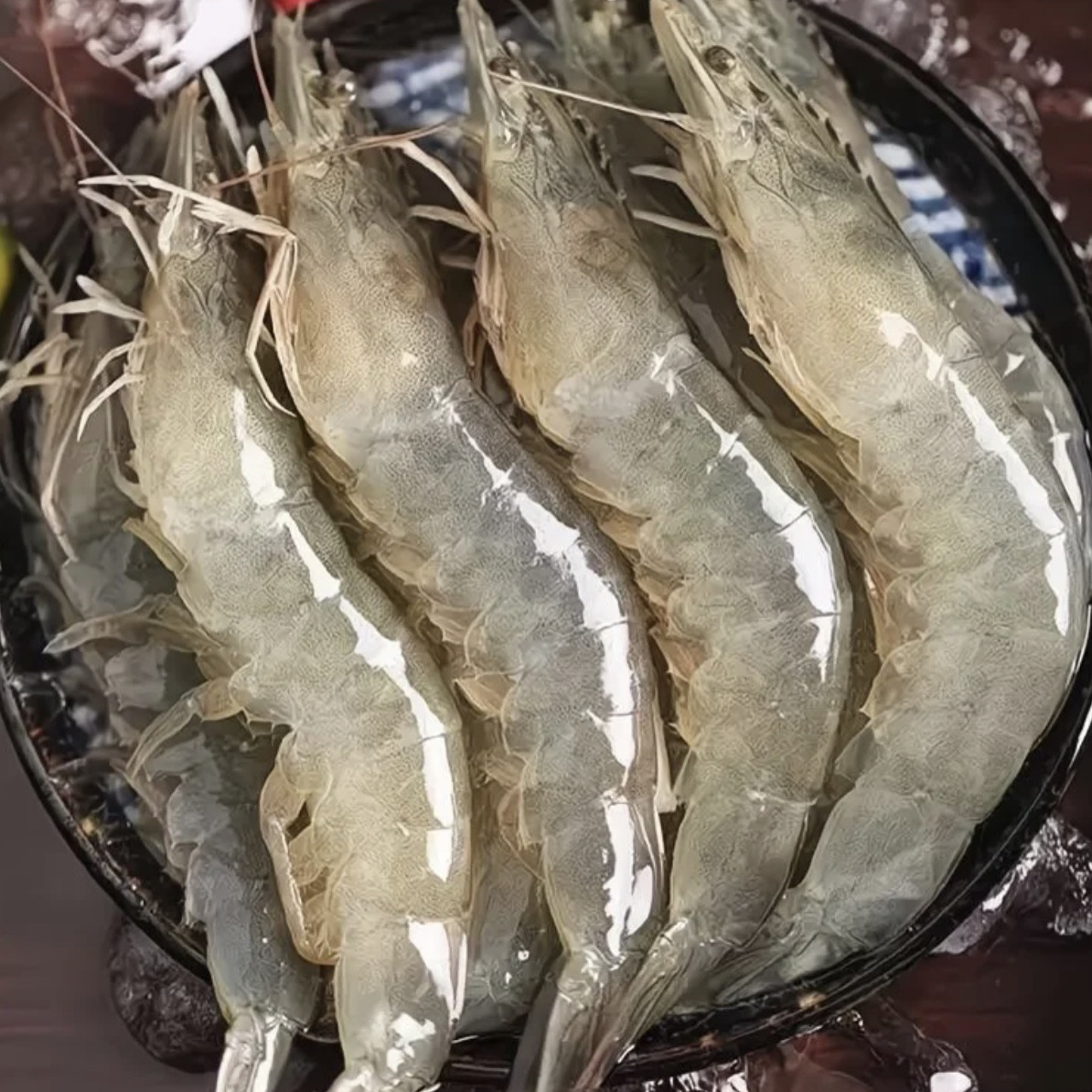 30/40南美白虾，净重4斤左右福利75元