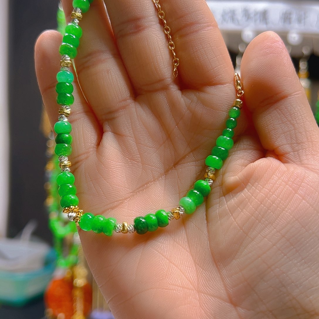 翡翠合金耳坠翡翠