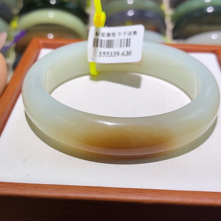 和田玉未镶嵌手镯40号59+