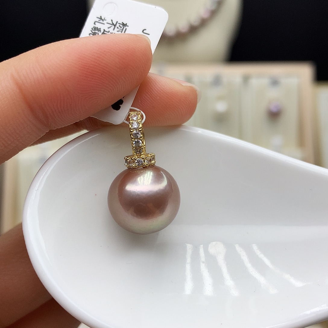 颈饰合金淡水珍珠