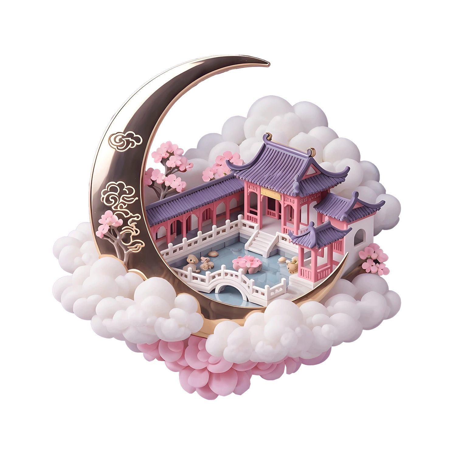 河南博物馆嫦娥奔月广寒宫金属冰箱磁贴中国风送朋友同学生日礼物