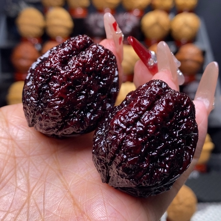 文玩核桃把件蝴蝶蝉35号42尺