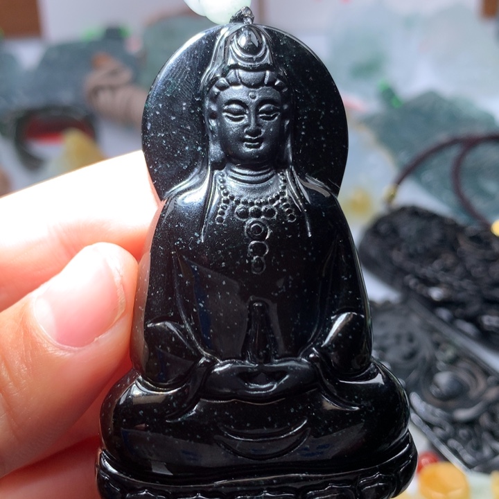 翡翠颈饰未镶嵌保真天然A货翡翠