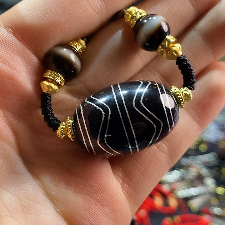 玛瑙/玉髓颈饰合金