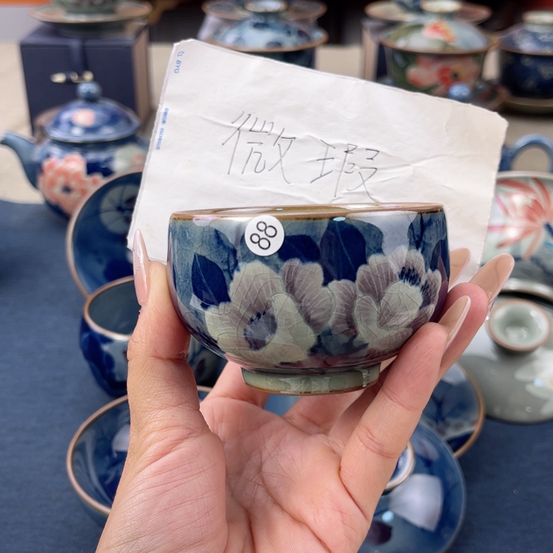 杯毛*景德镇手绘手工茶具