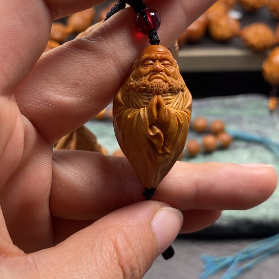 橄榄核手串/手链周派达摩留皮单子