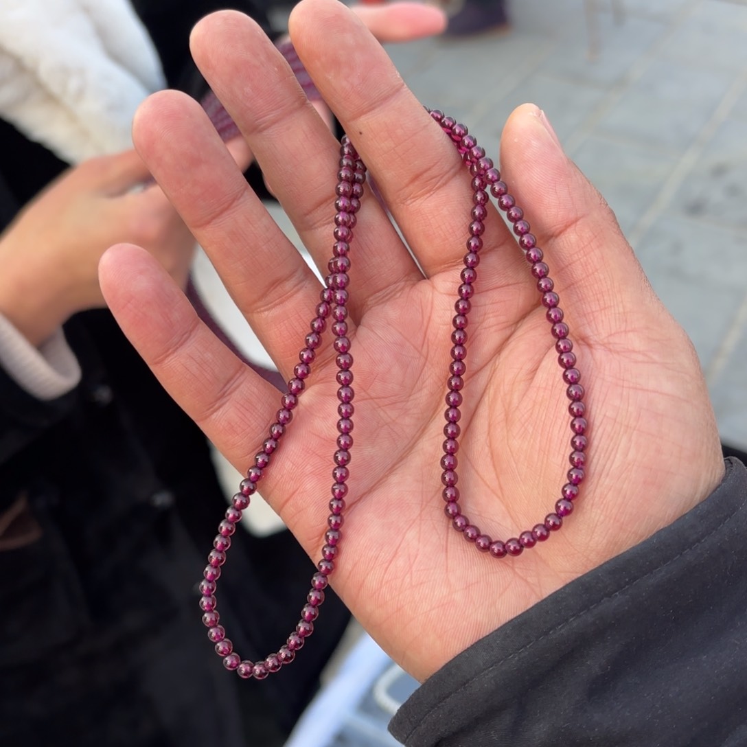 石榴石手串卡3➕未镶嵌