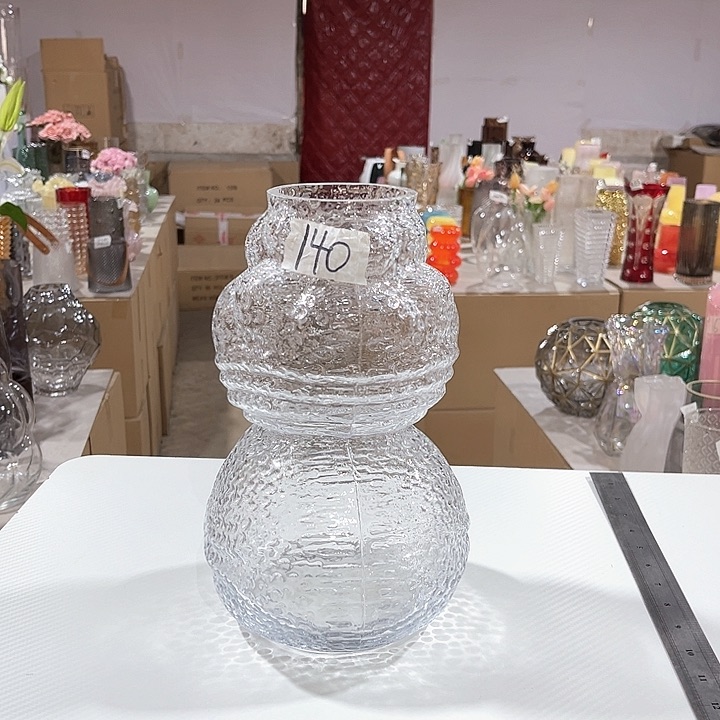 玻璃140孤品高26口8玻璃花瓶嘎嘎好看玻璃花瓶