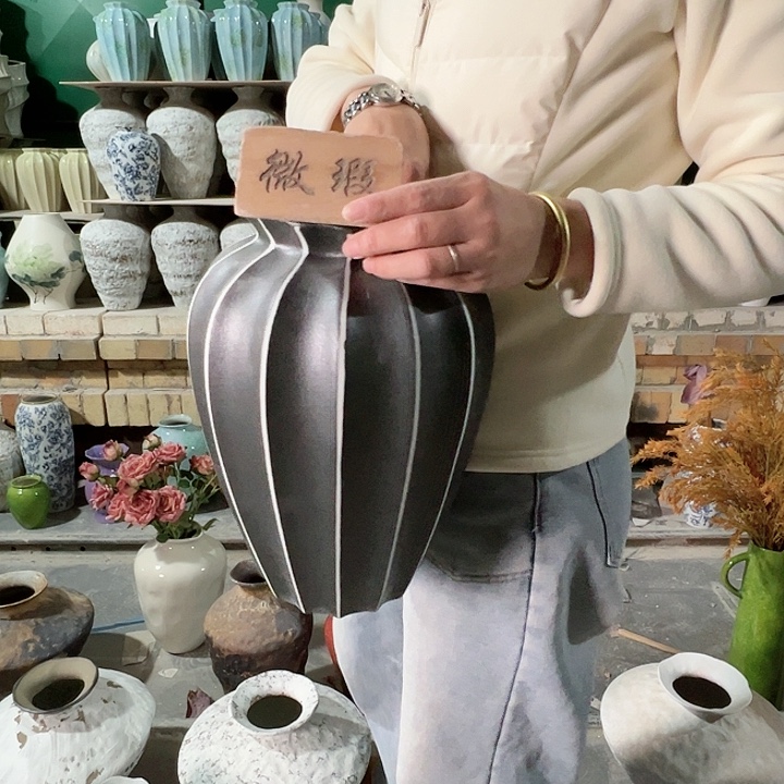 陶摆件景德镇陶瓷花瓶瑕疵专场