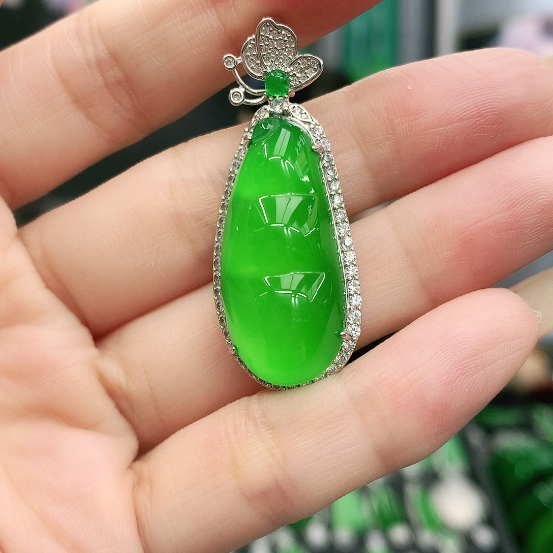 银S925镶嵌吊坠玛瑙/玉髓