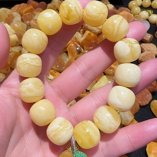 琥珀手链未镶嵌蜜蜡