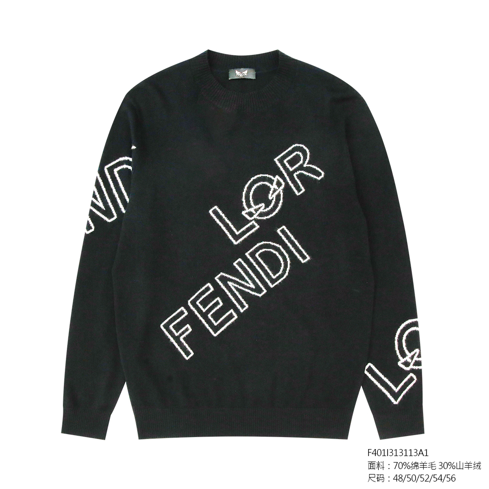 FENDILOR小怪兽25年春秋款男士毛衣 F401I313113A