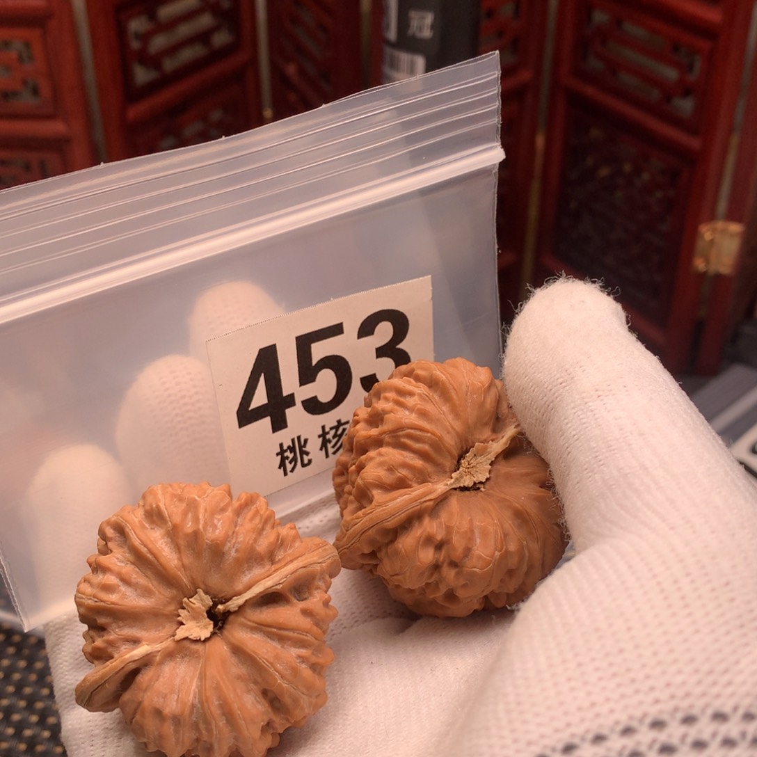 文玩核桃把件?****凹底42