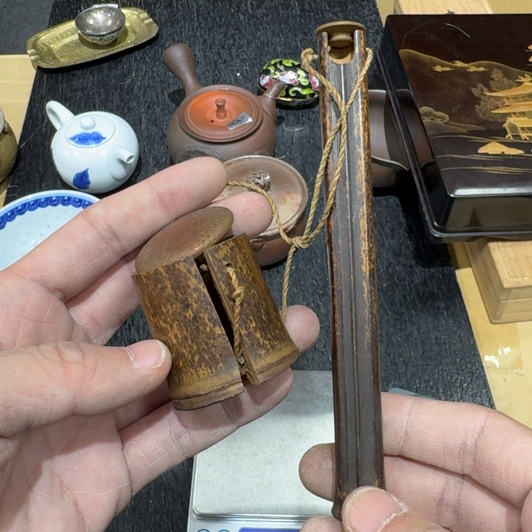 竹日本中古工艺品摆件