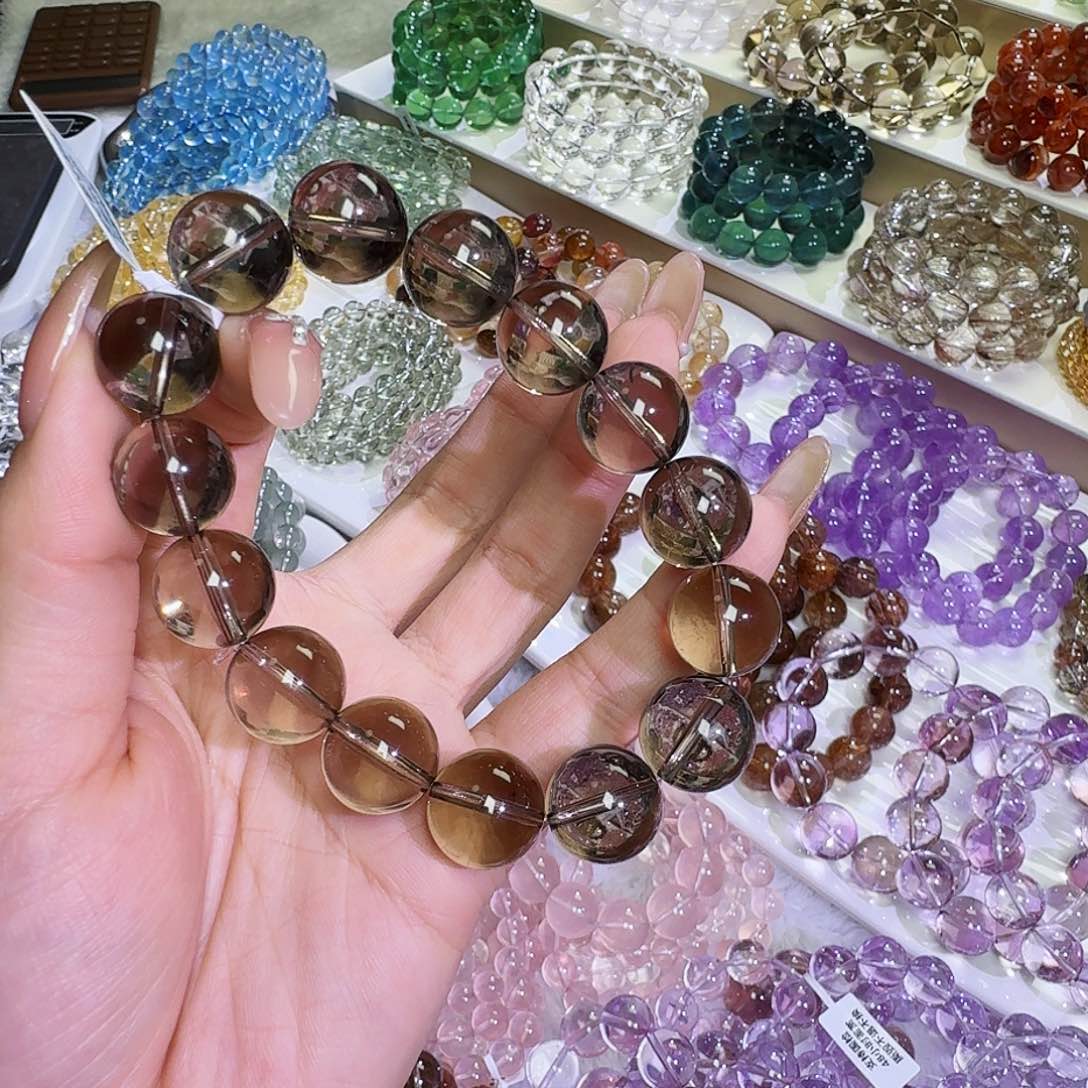 水晶手链未镶嵌理***园茶晶14