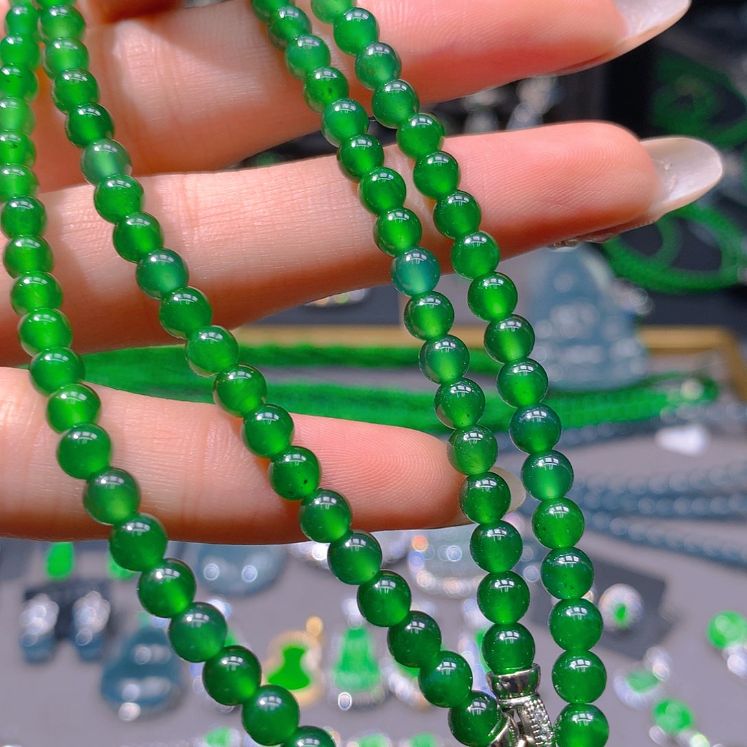 翡翠未镶嵌耳饰天然翡翠