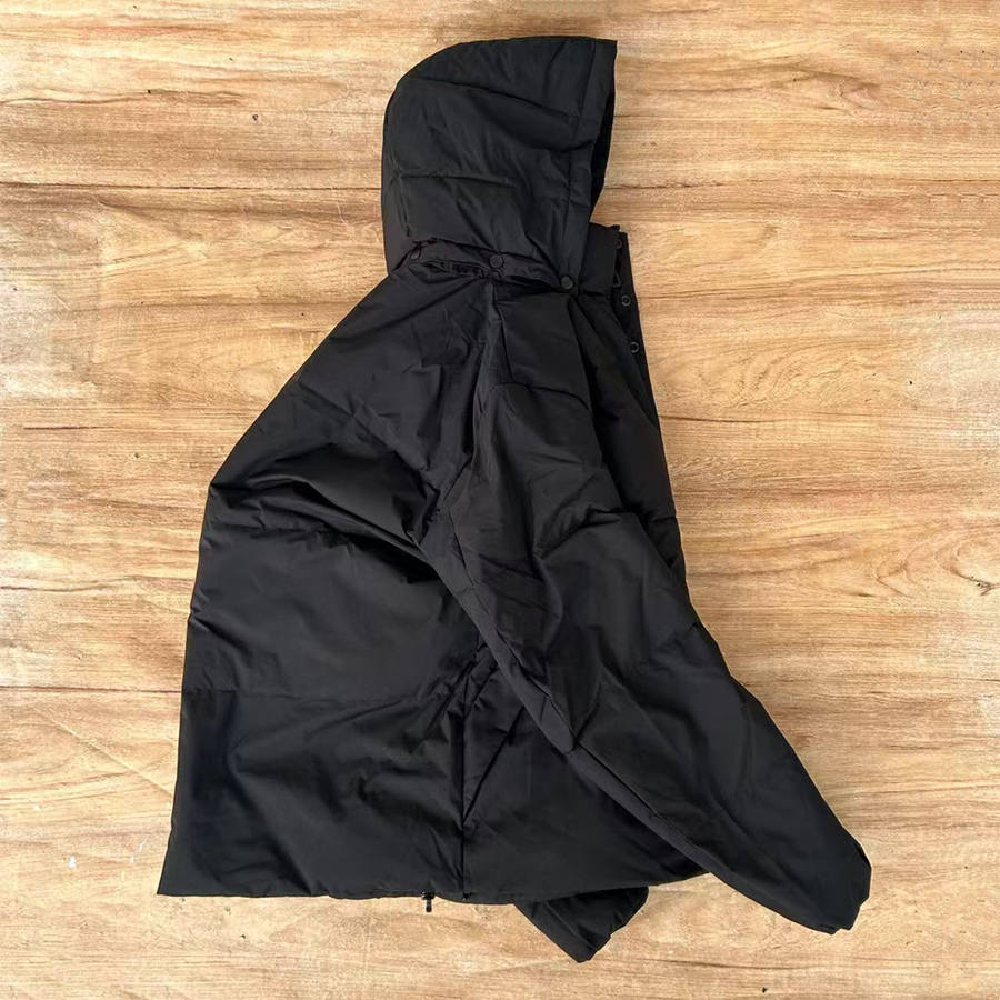 760-通勤防风软面料-绒-服，男女同款，简约可拆卸帽，-15度
