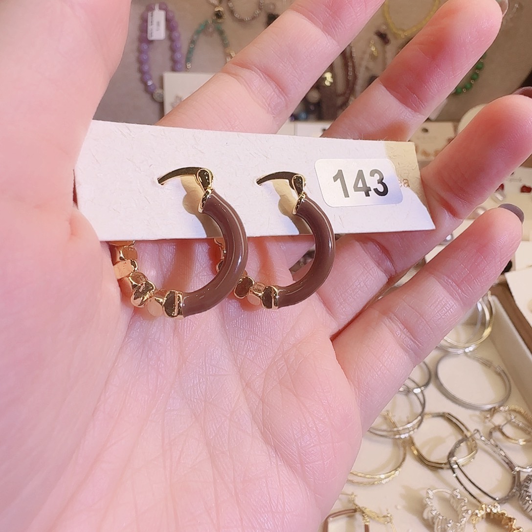 仿珍珠铜合金925银耳钉