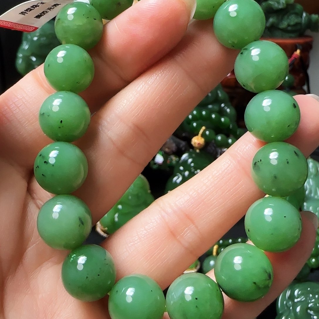 和田玉（碧玉）手链未镶嵌