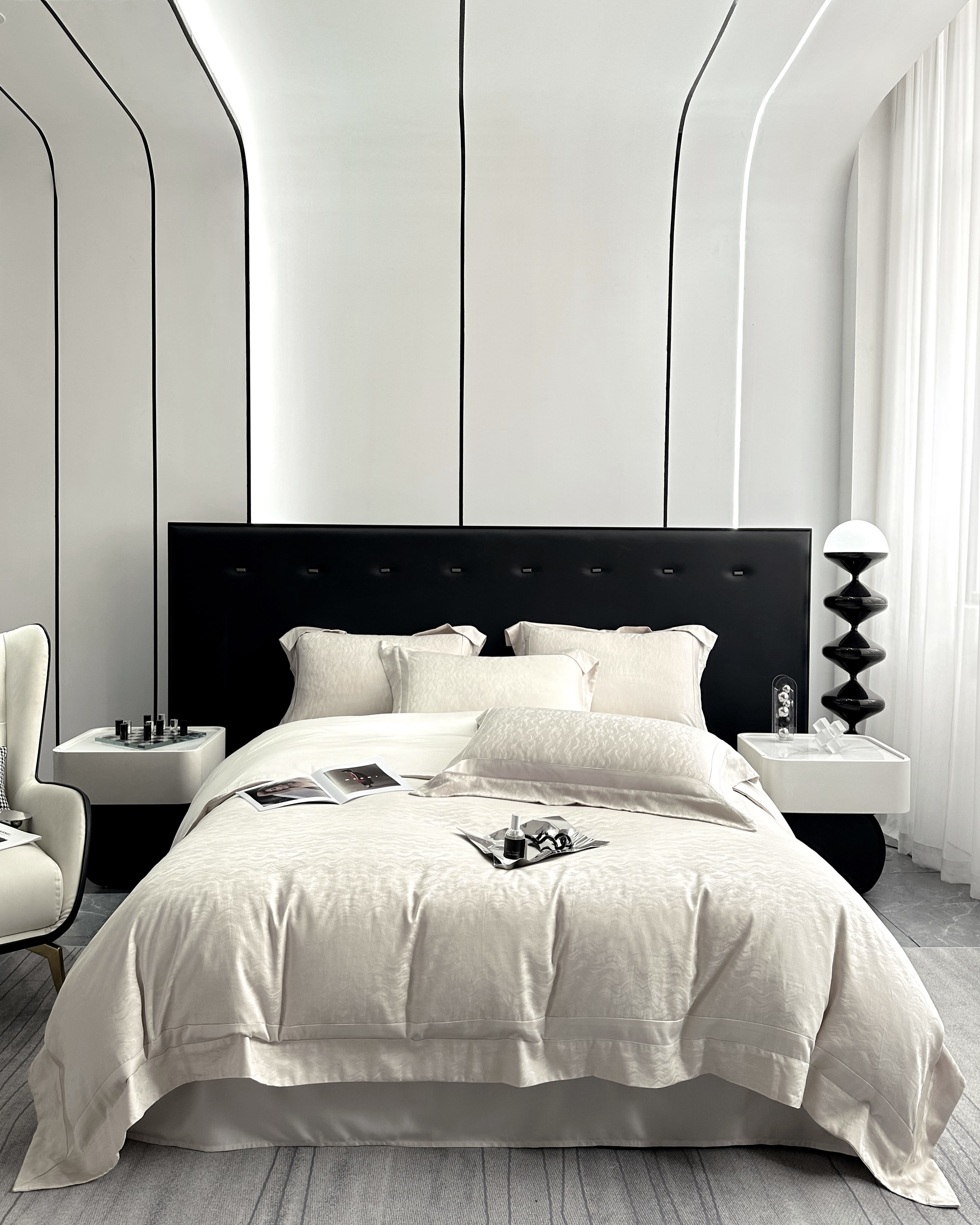 捡漏高端尾货100支天丝棉提花四件套床上用品高级感